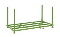 Rungenpalette mit 4 Einsteckrungen 1200 x 2400 mm | grün | 1000 mm - Bild 1