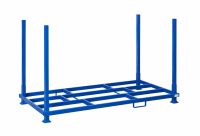 Rungenpalette mit 4 Einsteckrungen 1200 x 2400 mm | blau | 1200 mm - Bild 1