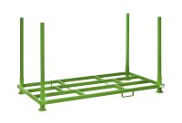 Rungenpalette mit 4 Einsteckrungen 1200 x 2400 mm | grün | 1200 mm - Bild 1