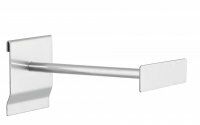 Universalhalter mit Beschriftungsfeld | alufarben | 200 mm - Bild 1