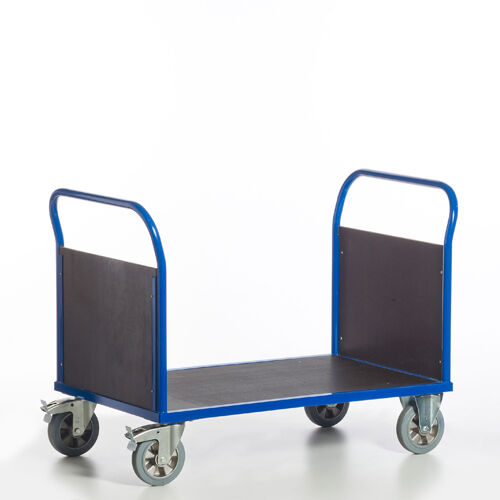 Schwerlast-Plattformwagen Doppel-Stirnwandwagen | 1000 x 700 mm