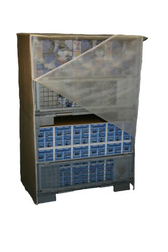 Abdeckhaube transparent | mit | 2 Gitterboxen 