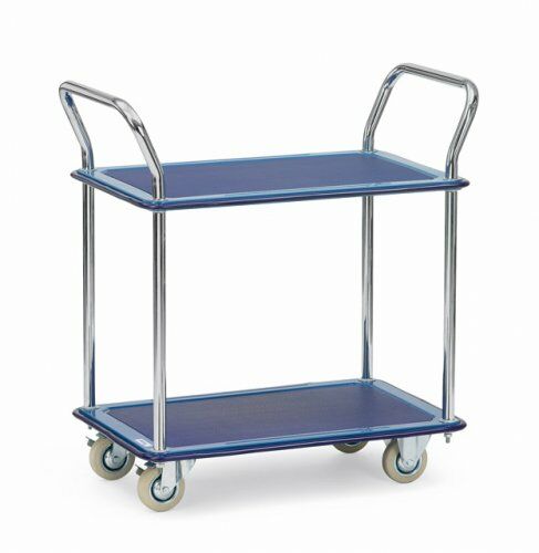 Ganzstahl-Plattformwagen 740 x 480 mm | feststehend | 2 