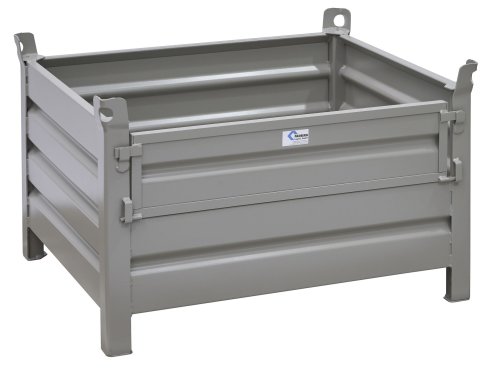 Stapelbehälter aus Stahl Nutzhöhe 480 mm lackiert 1000 x 800 mm