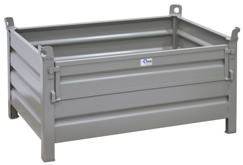 Stapelbehälter aus Stahl Nutzhöhe 480 mm lackiert 1200 x 800 mm