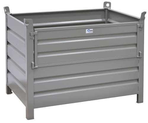 Stapelbehälter aus Stahl Nutzhöhe 780 mm lackiert 1200 x 800 mm