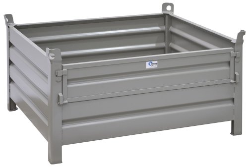 Stapelbehälter aus Stahl Nutzhöhe 480 mm lackiert 1200 x 1000 mm