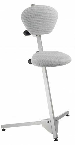 Stehhilfe ErgoPlus 3000 RAL 9005 | Stoff hellgrau 