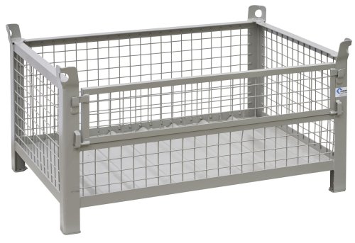 Gitterbehälter aus Stahl Nutzhöhe 480 mm lackiert 1200 x 800 mm