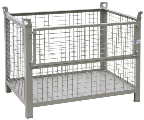 Gitterbehälter aus Stahl Nutzhöhe 780 mm lackiert 1200 x 800 mm