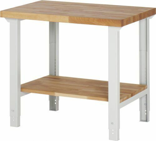 Werkbank Buche-Massiv-Ablageboden T545 mm / Fachhöhe 540 mm 