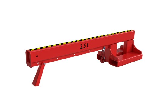 Teleskoplader 2500 kg | kurz, 5 mögliche Hakenpositionen | RAL 3000 