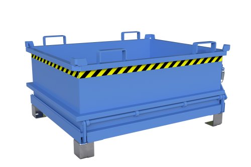 Mini-Klappbodenbehälter Typ MSB 0.37 m3 | 1000 x 1200 x 625 mm | RAL 5012 