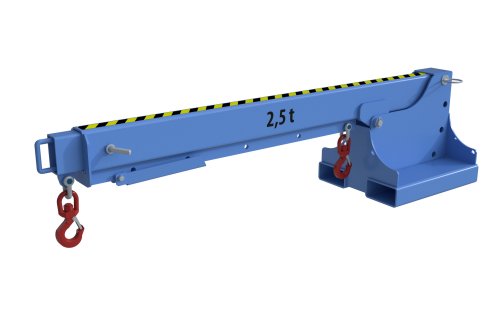 Teleskoplader 2500 kg | teleskopierbar, 8fach-ausziehbar, 14 mögliche Hakenpositionen | RAL 5012 
