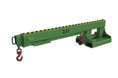 Teleskoplader 2500 kg | teleskopierbar, 8fach-ausziehbar, 14 mögliche Hakenpositionen | RAL 6011 