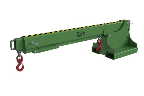 Teleskoplader 2500 kg | teleskopierbar, 8fach-ausziehbar, 14 mögliche Hakenpositionen | RAL 6011 