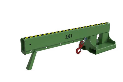 Teleskoplader 5000 kg | kurz, 5 mögliche Hakenpositionen | RAL 6011 