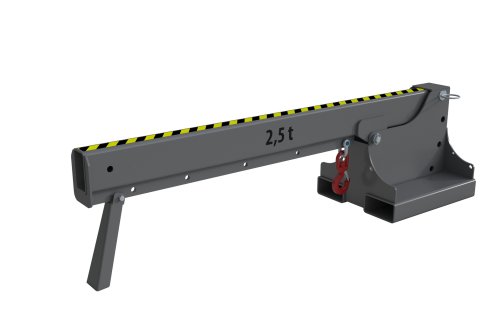Teleskoplader 2500 kg | kurz, 5 mögliche Hakenpositionen | RAL 7005 
