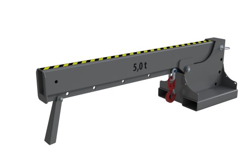 Teleskoplader 5000 kg | kurz, 5 mögliche Hakenpositionen | RAL 7005 