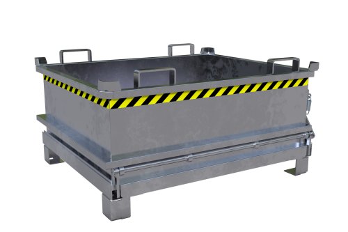 Mini-Klappbodenbehälter Typ MSB 0.37 m3 | 1000 x 1200 x 625 mm | verzinkt 