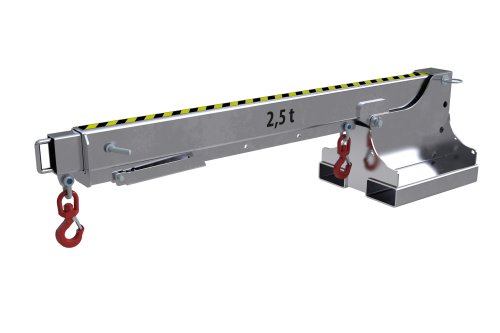 Teleskoplader 2500 kg | teleskopierbar, 8fach-ausziehbar, 14 mögliche Hakenpositionen | feuerverzinkt 
