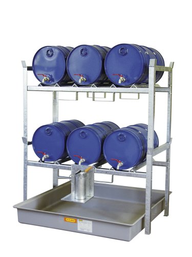 Fassregal Typ 800 2 Fassauflagen für 6x 60 l Fässer 