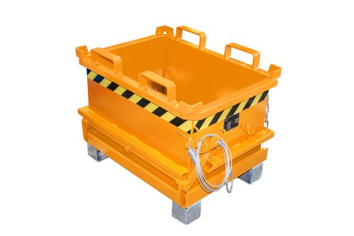 Mini-Klappbodenbehälter Typ MSB 0.13 m3 | 1040 x 1200 x 715 mm | RAL 2000 