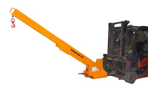 Teleskoplader 5000 kg | teleskopierbar, 8fach-ausziehbar, 14 mögliche Hakenpositionen | RAL 2000 