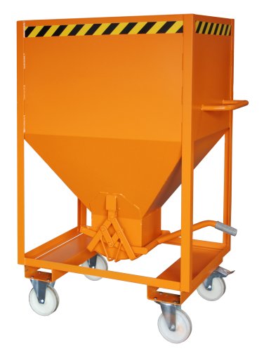 Silobehälter Typ SRE 600 m3 | Rollen + Einfahrtaschen | RAL 2000 