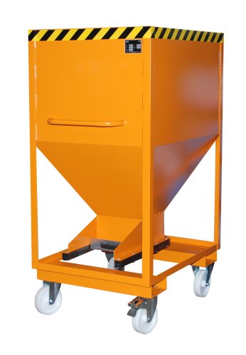 Silobehälter Typ SRE-D 600 m3 | Rollen + Einfahrtaschen | RAL 2000 