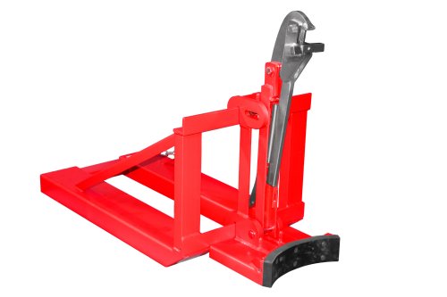 Fasslifter Typ RS mit breiter Fassrandauflage | 1 | gefüllte 200-l-Stahl-Spundfässer, Stahl-Deckelfässer, 220-l-Kunststoff-L-Ringfässer, Kunststoff-Doppel-L-Ringfässer | RAL 3000 