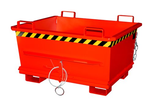 Mini-Klappbodenbehälter Typ MSB 0.13 m3 | 600 x 800 x 625 mm | RAL 3000 