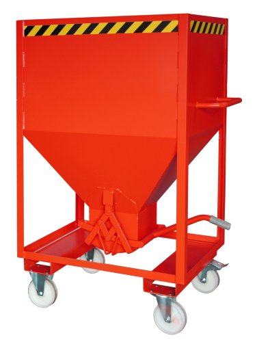 Silobehälter Typ SRE 600 m3 | Rollen + Einfahrtaschen | RAL 3000 