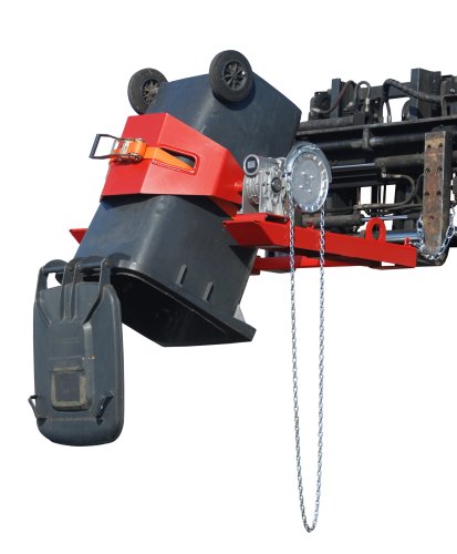 Fasskipper Typ FLEX-K mit Kette | RAL 3000 