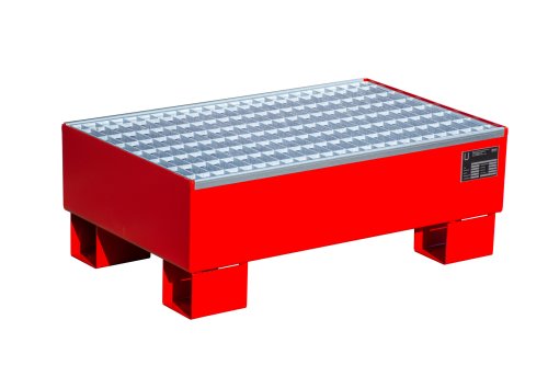 Auffangwanne mit Gitterrost ja | 800 x 500 x 290 mm | RAL 3000 