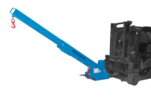 Teleskoplader 5000 kg | teleskopierbar, 8fach-ausziehbar, 14 mögliche Hakenpositionen | RAL 5012 