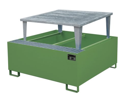 Auffangwanne 1460 x 1460 x 1090 mm | - | 1 | RAL 6011 