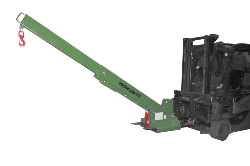 Teleskoplader 5000 kg | teleskopierbar, 8fach-ausziehbar, 14 mögliche Hakenpositionen | RAL 6011 