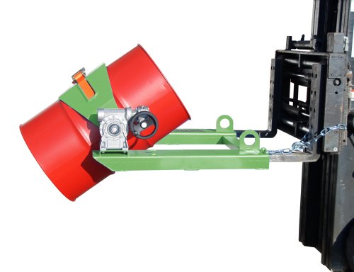 Fasskipper Typ FLEX-HK mit Handkurbel | RAL 6011 