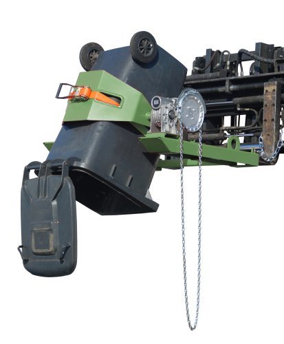 Fasskipper Typ FLEX-K mit Kette | RAL 6011 