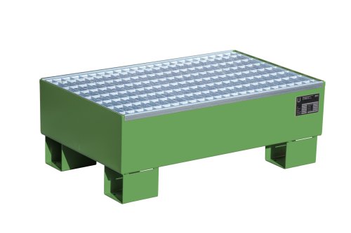 Auffangwanne mit Gitterrost ja | 800 x 500 x 290 mm | RAL 6011 