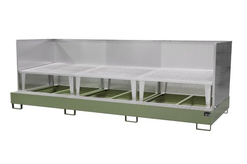 Auffangwanne 3850 x 1460 x 780 mm | - | 3 | RAL 6011 