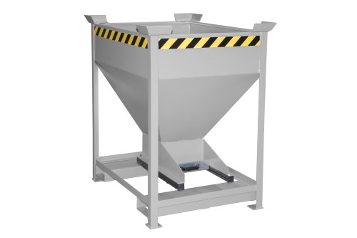 Silobehälter Typ SG-D 375 m3 | Einfahrtaschen + Stapelecken | RAL 7005 