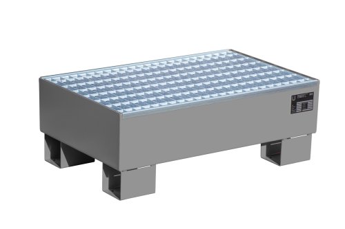 Auffangwanne mit Gitterrost ja | 800 x 500 x 290 mm | RAL 7005 