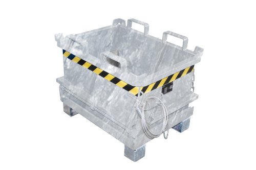 Mini-Klappbodenbehälter Typ MSB 0.13 m3 | 600 x 800 x 625 mm | verzinkt 
