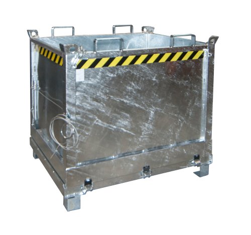 Klappbodenbehälter Typ FB 1.00 m3 | 1040 x 1245 x 1145 mm | feuerverzinkt 