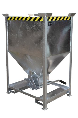 Silobehälter Typ SG 600 m3 | Einfahrtaschen + Stapelecken | feuerverzinkt 