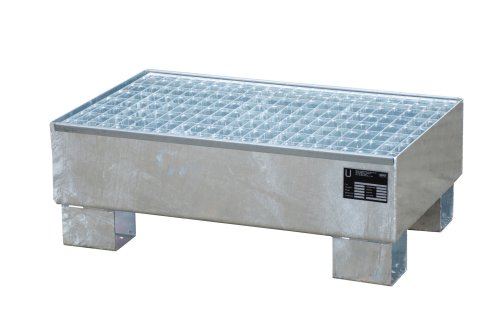 Auffangwanne mit Gitterrost ja | 800 x 500 x 290 mm | feuerverzinkt 