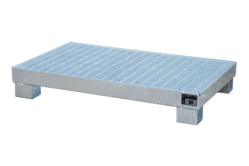 Auffangwanne mit Gitterrost ja | 1300 x 800 x 205 mm | feuerverzinkt 