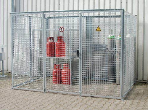 Gasflaschen-Container 104 | Einfach-Flügeltor abschließbar 